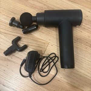 Black Massage Gun with 4 Attachments
